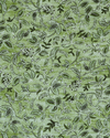 Textured Botanical Fabric in Green Image 3
