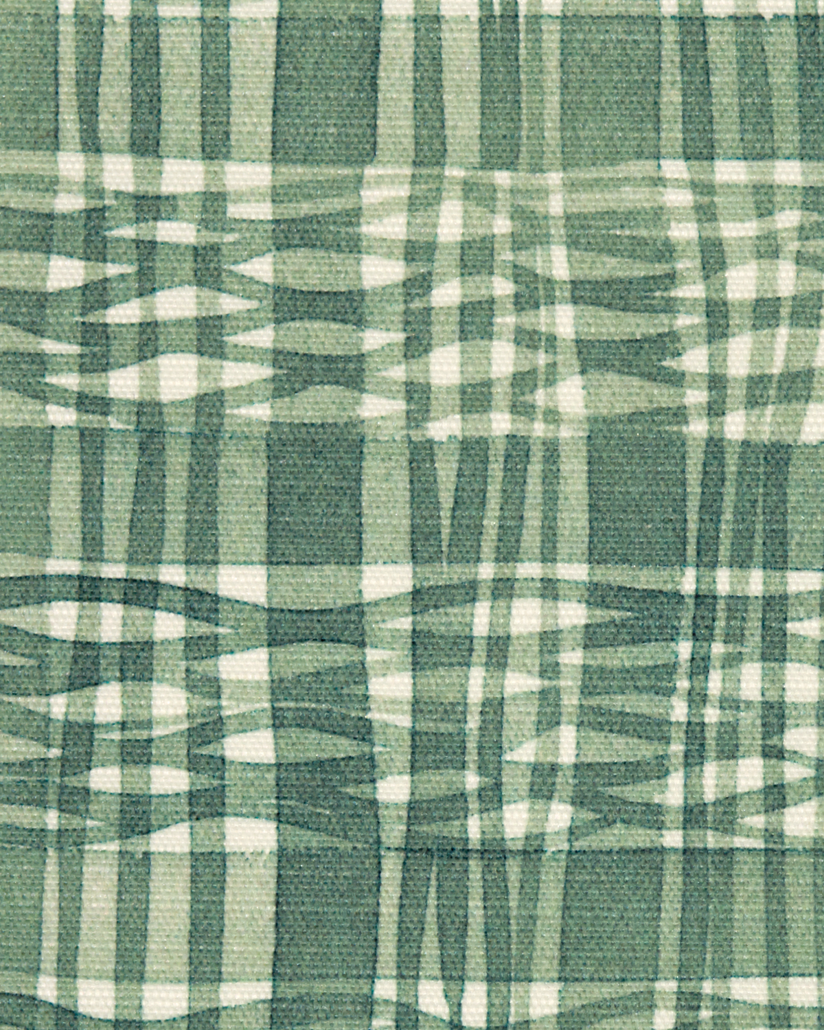 Thatched Fabric in Leafy Green