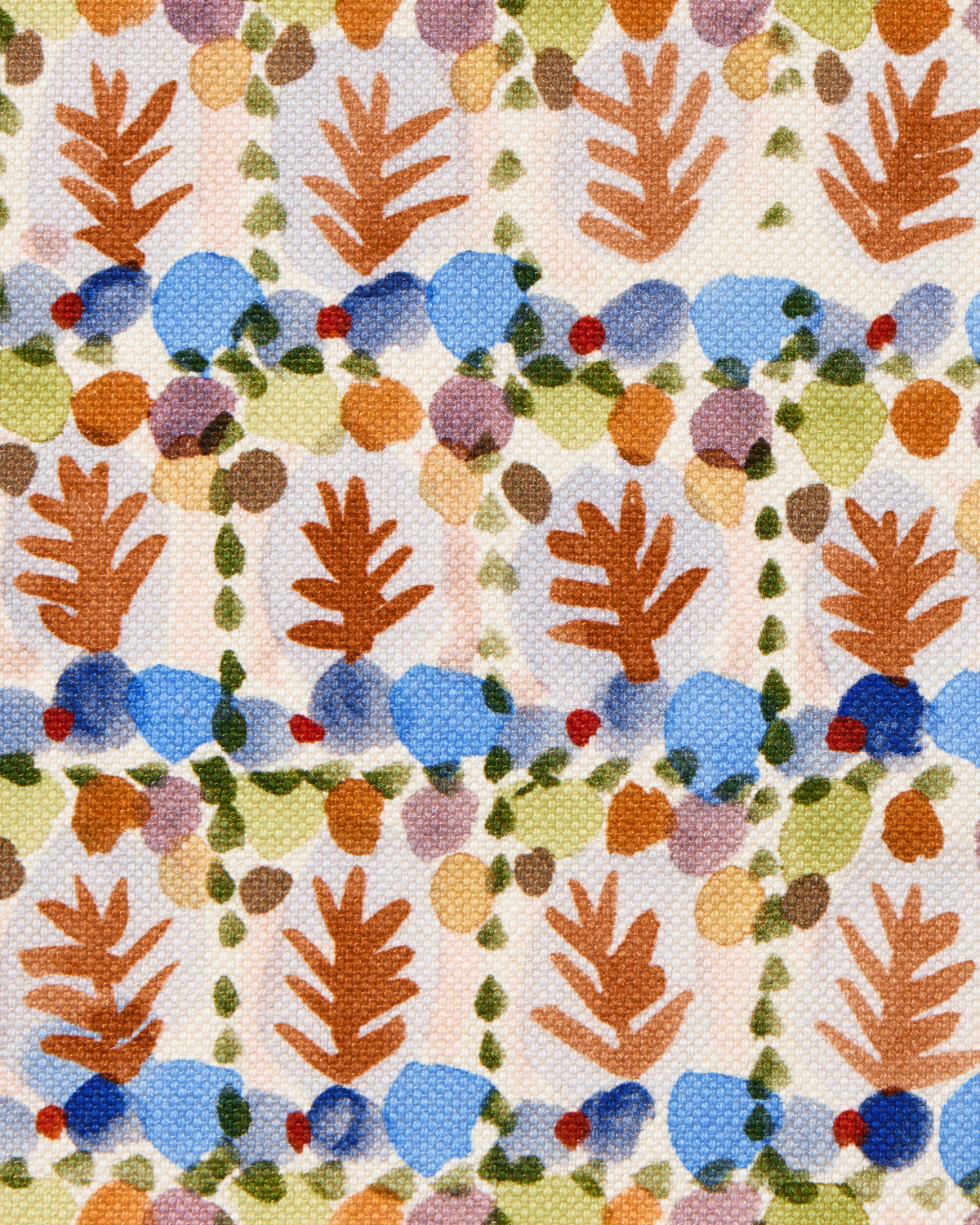 Tree Grove Fabric in Canyon/Blue