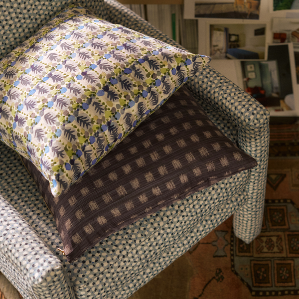 Tree Grove Fabric in Navy/Green